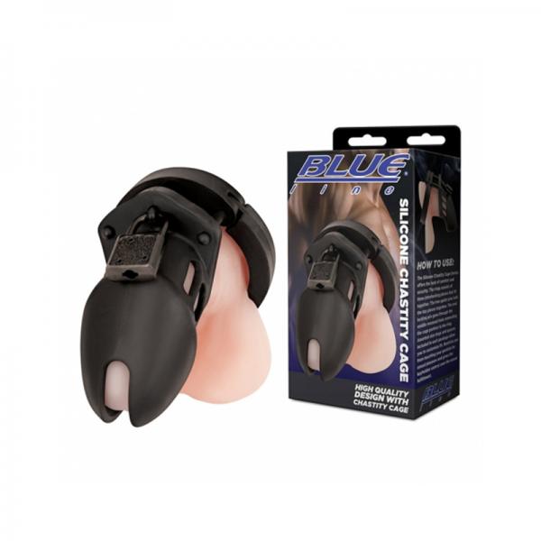 Silicone Chastity Cage Black