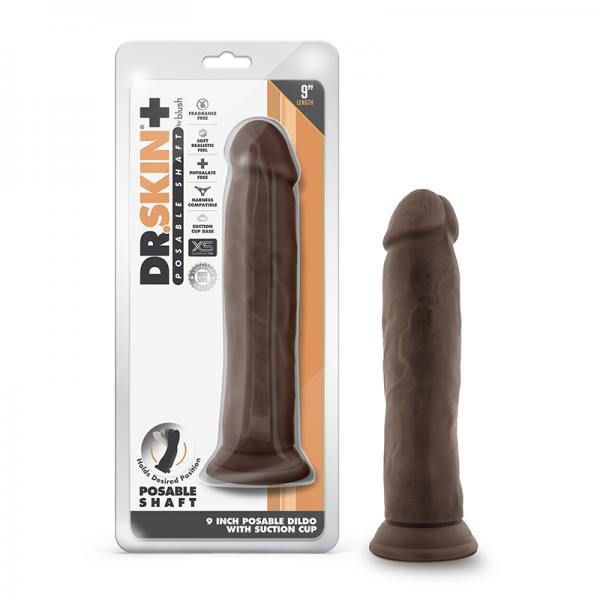 Dr Skin Plus Thick Pose Dildo 9 Chocola