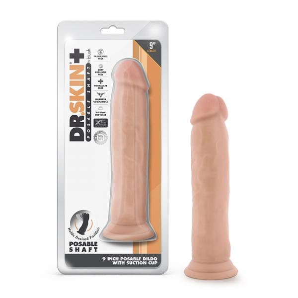Dr Skin Plus Thick Pose Dildo 9 Vanilla