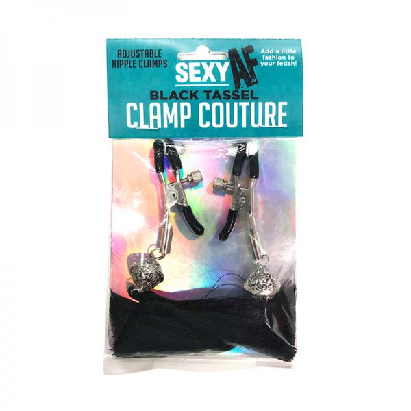 Sexy Af Nipple Clamps Black Tassle