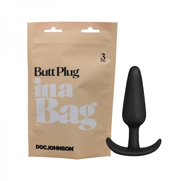 In A Bag Anal Plug 3in Black