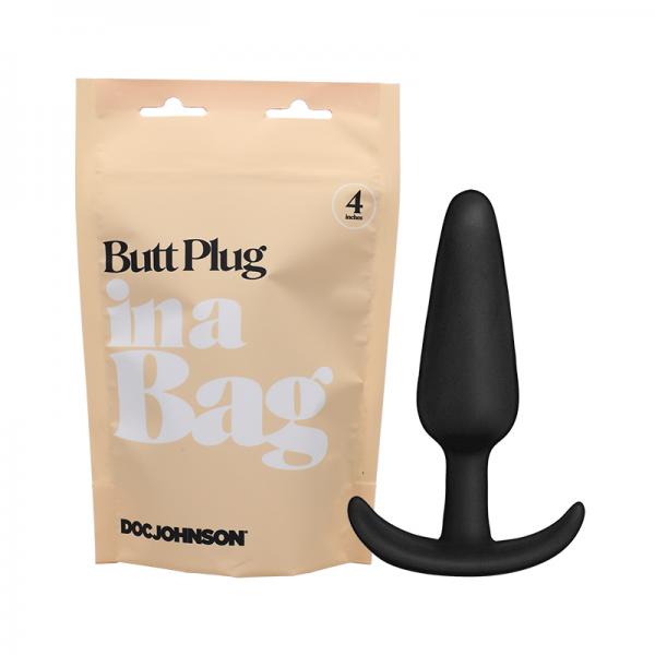 In A Bag Anal Plug 4in Black