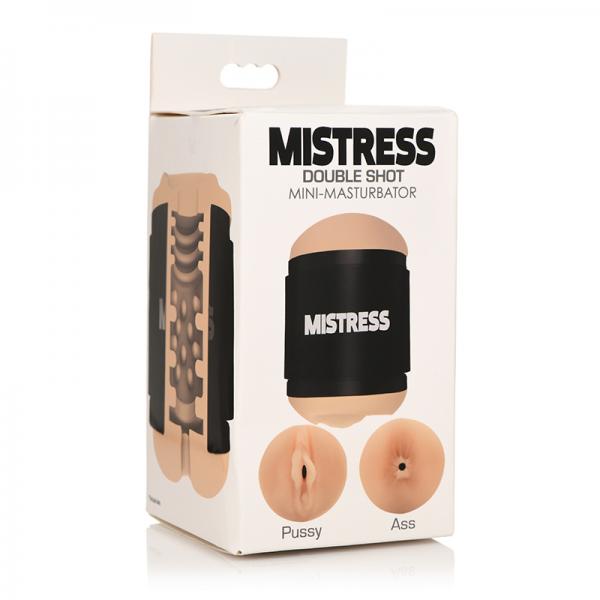 Mistress Double Shot Pussy And Ass Stroker - Light