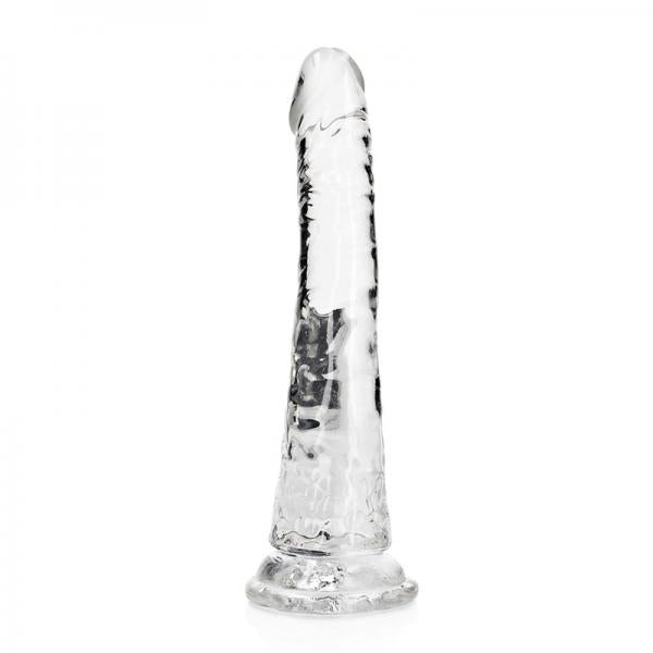 Realrock Slim Dildo 7in Transparent