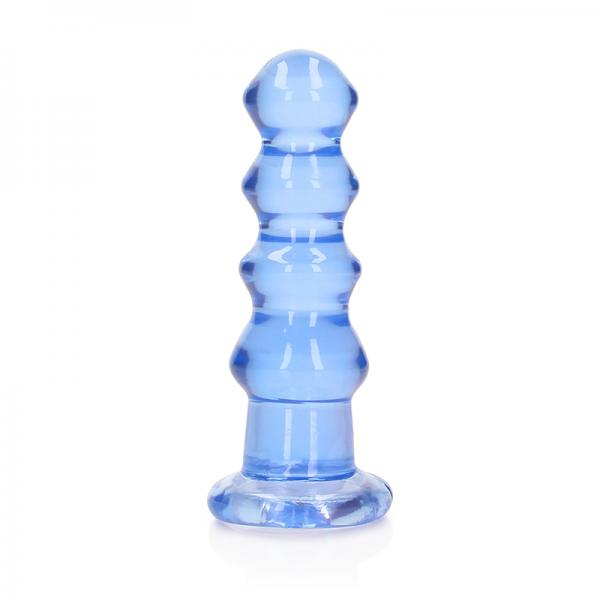 Realrock Curvy Dildo Or Butt Plug 5.5in Blue