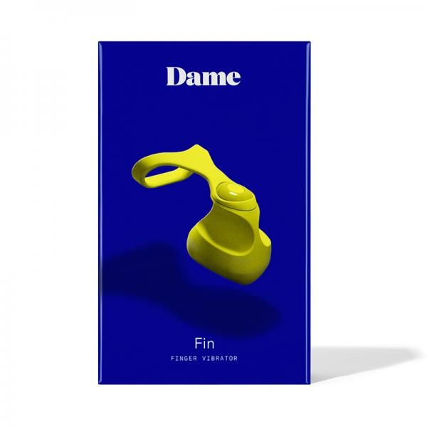 Dame Fin Finger Vibrator - Citrus