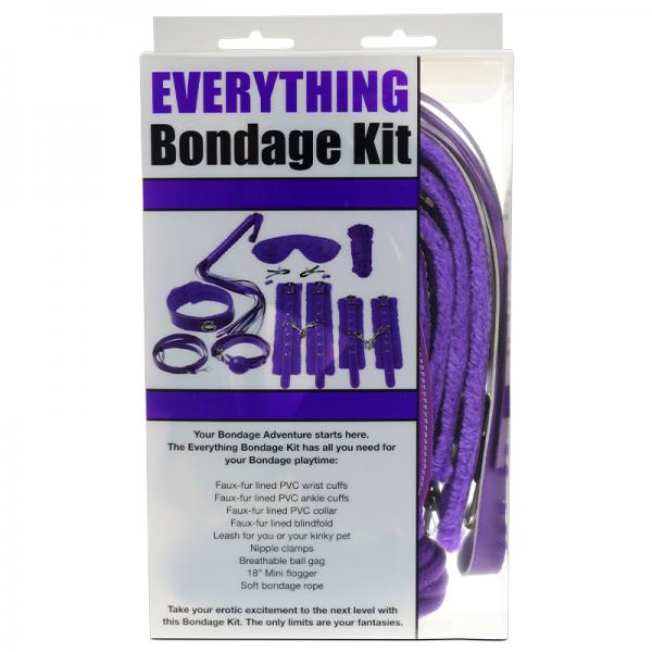 Everything Bondage 12 Piece Kit - Purple