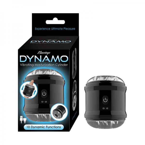 Dynamo Vibrating Masturbator Cup-black
