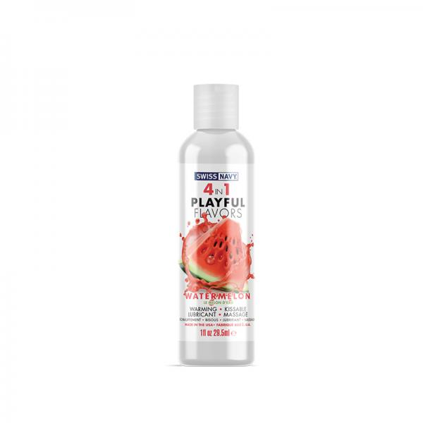 Swiss Navy 4 In 1 Playful Flavors Watermelon - 1 Oz
