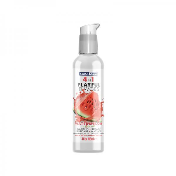 Swiss Navy 4 In 1 Playful Flavors Watermelon 4oz
