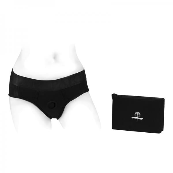 Spareparts Tomboi Rayon Briefs Harness Black Size Xxs