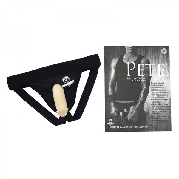 Spareparts Pete Commando Nylon Packing Jock Black Size S