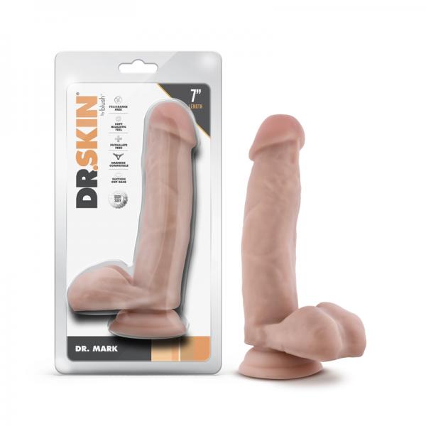 Dr Skin Mr Mark 7 Dildo Balls Beige
