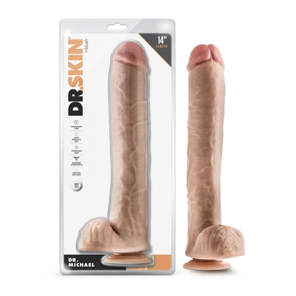 Dr Skin Dr Michael 14 Dildo Balls Beige