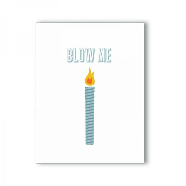 Blow Me Birthday Naughty Greeting Card