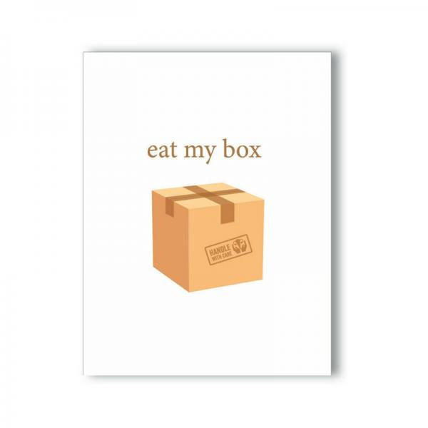 Eat My Box Naughty Greeting Card
