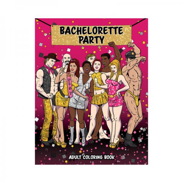 Wood Rocket Bachelorette Party Adult Coloring Book