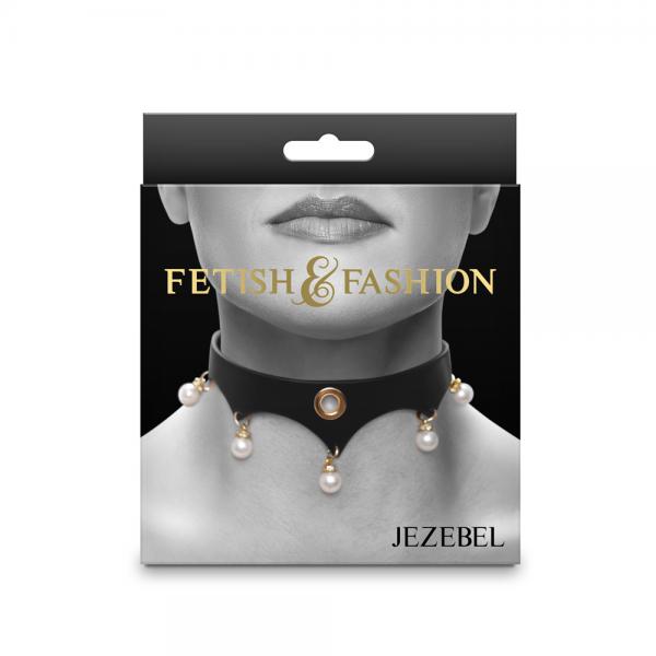 Fetish Fashion Jezebel Collar Blk/gld