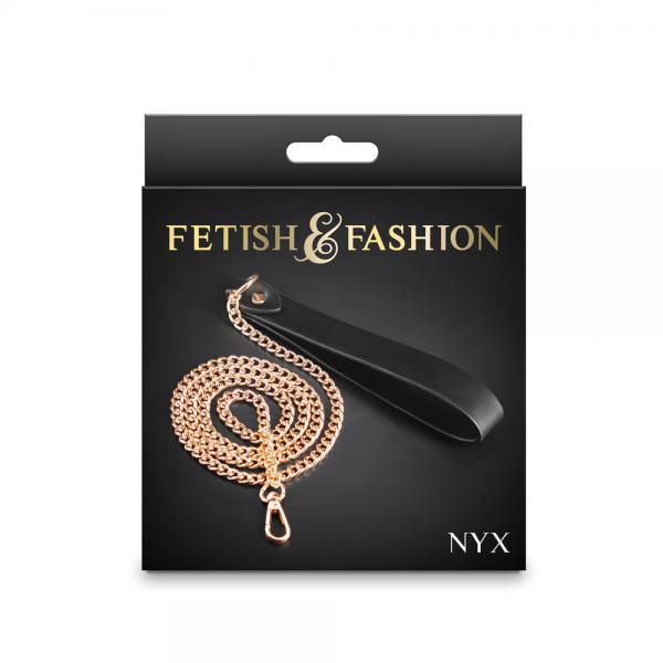 Fetish Fashion Nyx Leash Blk/gld