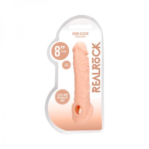 Realrock Skin 8 In. Penis Extender Sling Beige