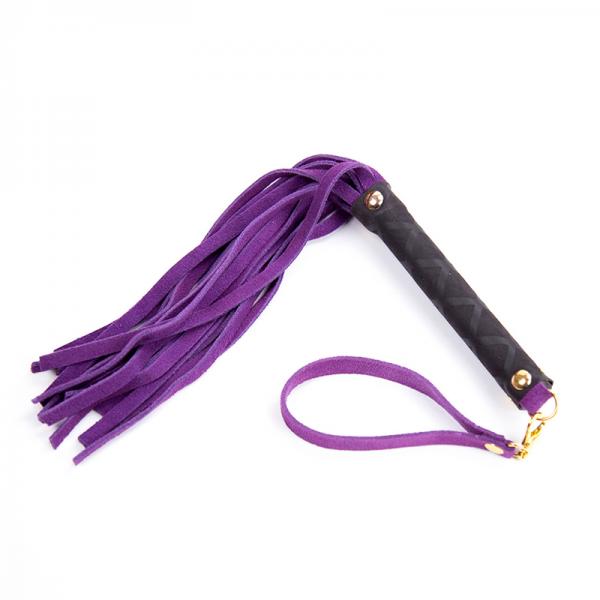 Plesur Mini Leather Flogger - Purple