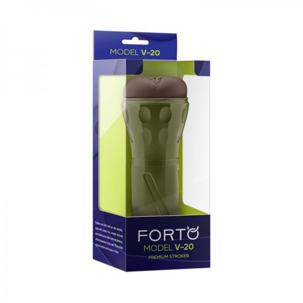 Forto Model V-20 Hard-side Vagina Masturbator - Dark