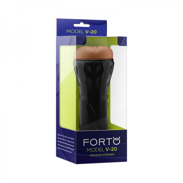 Forto Model V-20 Hard-side Vagina Masturbator - Tan