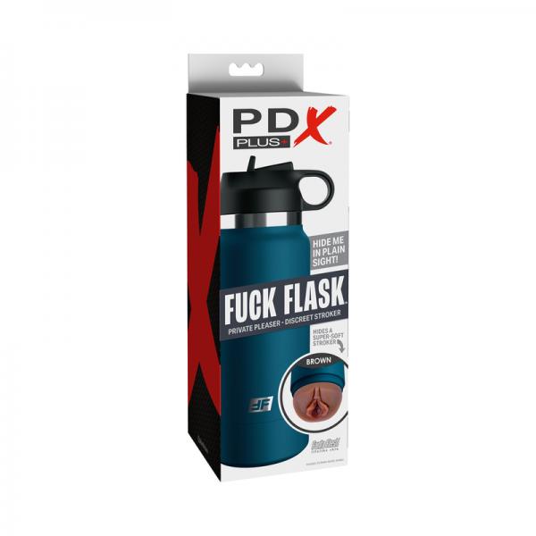 Pdx Plus Fuck Flask Private Pleaser Stroker - Brown/blue