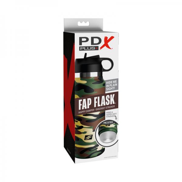 Pdx Plus Fap Flask Happy Camper Stroker - Frosted/camo
