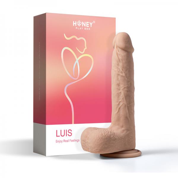 Luis App Controlled Realistic 8.5'' Thrusting Dildo Vibrator - Ivory