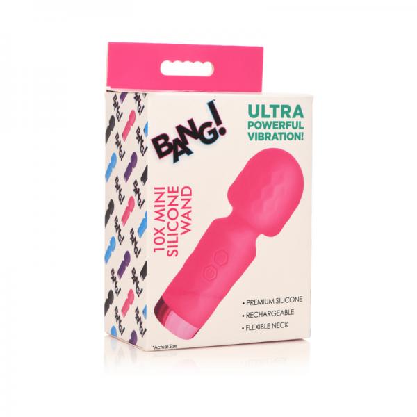 Bang 10x Mini Silicone Wand Pink