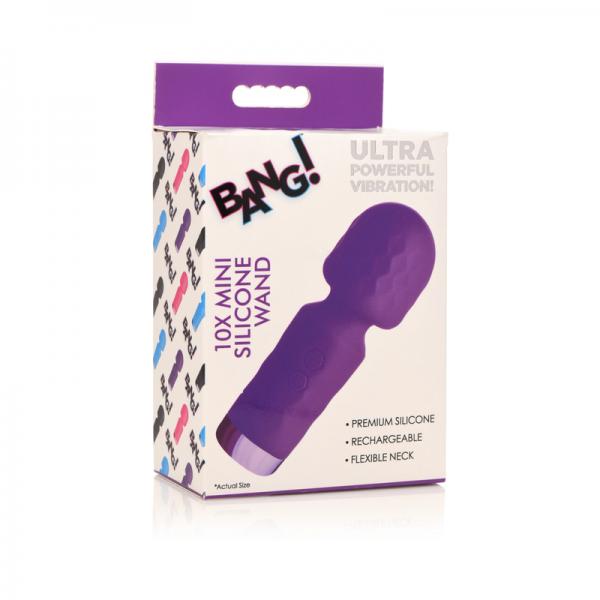 Bang 10x Mini Silicone Wand Purple
