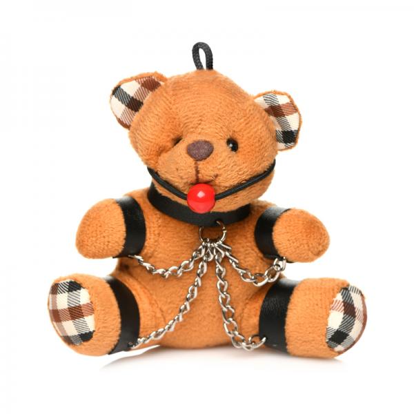 Ms Gagged Teddy Bear Keychain