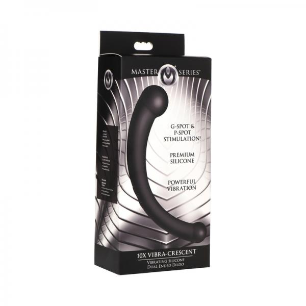 Ms Vibra Crescent Dual Dildo Black