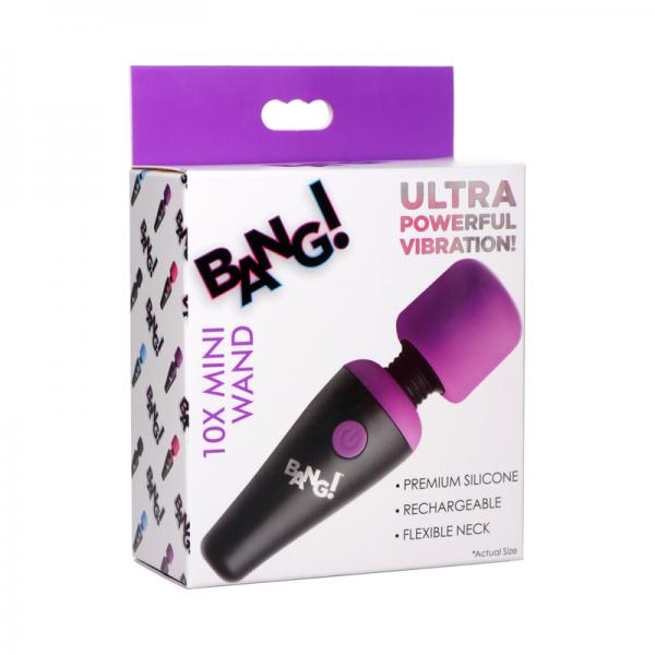 Bang 10x Vibe Mini Silicone Wand Purple