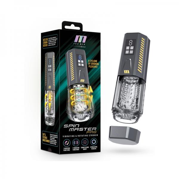 Blush M For Men Spinmaster Pro Stroker - Grey