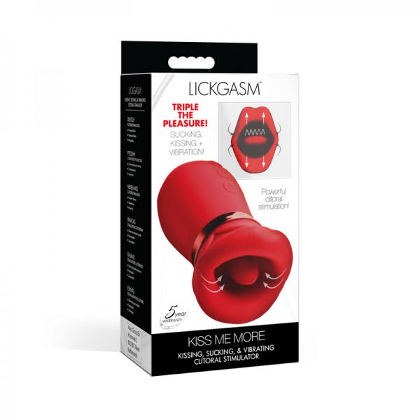 Kiss Me More Kissing, Sucking And Vibrating Clitoral Stimulator