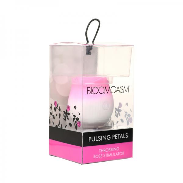 Pulsing Petals Throbbing Rose Clit Stimulator - Pink