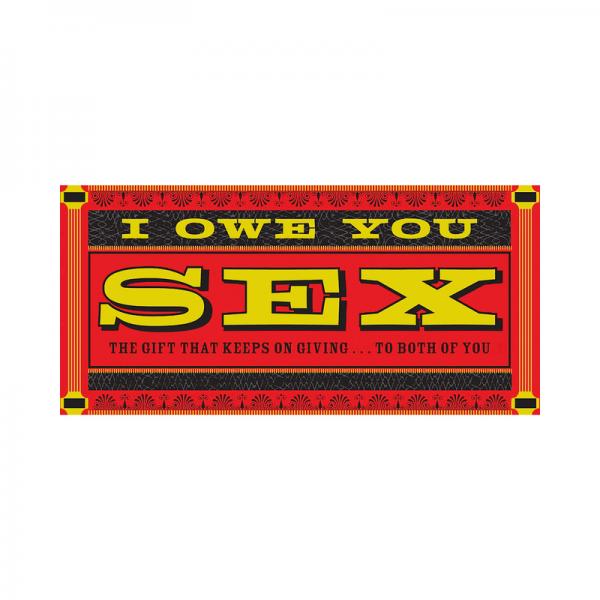 Coupons, i.o.u sex checks