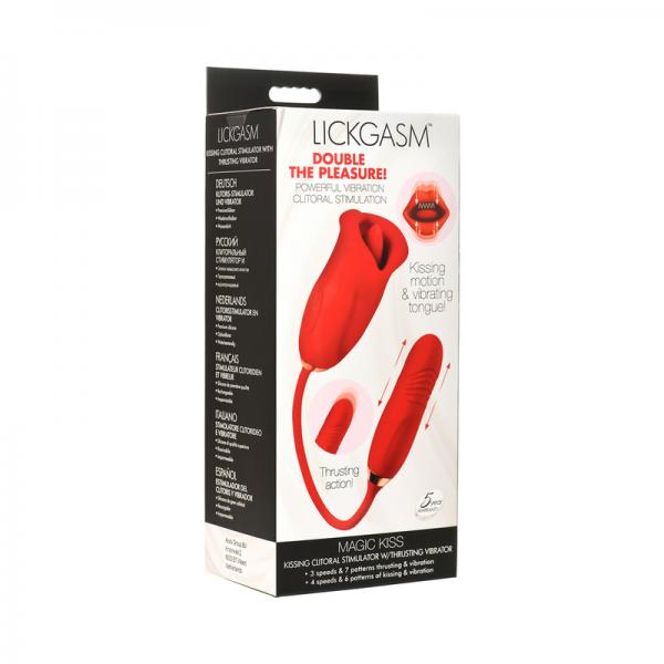Magic Kiss Clitoral Stimulator With Thrusting Vibrator