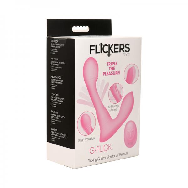 G-flick G-spot Flicking Silicone Vibrator With Remote
