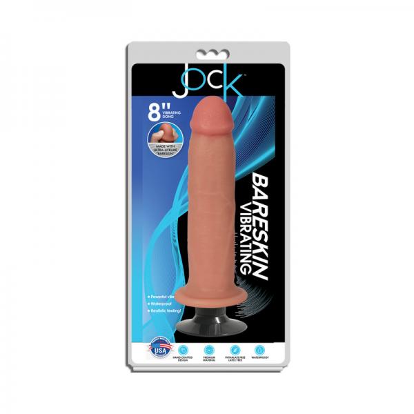 Curve Novelties Jock Bareskin Vibrating 8'' Dong - Vanilla