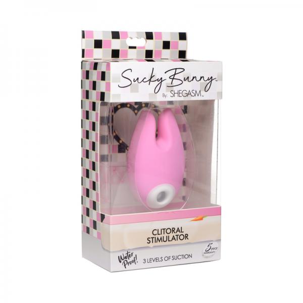 Sucky Bunny Silicone Clitoral  Stimulator - Pink