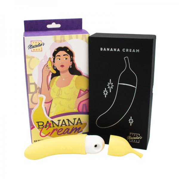 Natalie's Toy Box Banana Cream Air Pulse & G-spot Vibrator - Yellow
