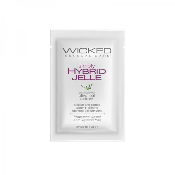 Wicked Sensual Care Simply Hybrid Jelle Lubricant - .1 Oz