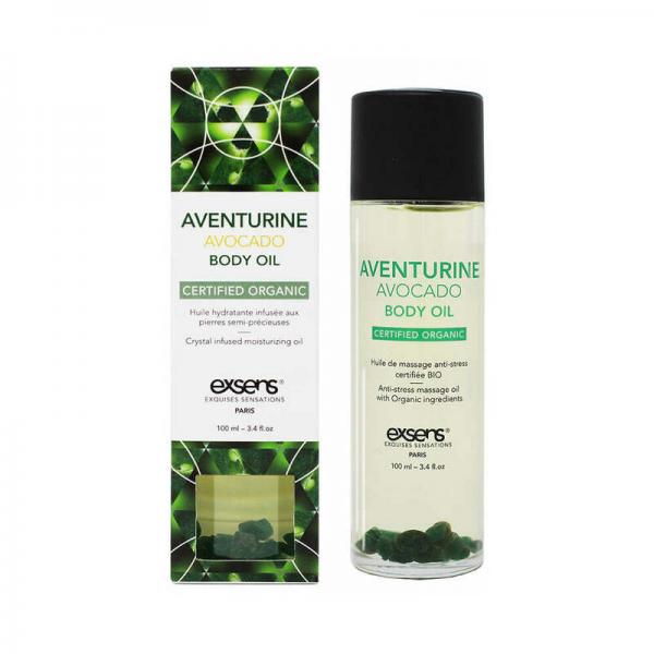 Exsens Organic Body Oil W/stones - Adventure Avocado 100 Ml