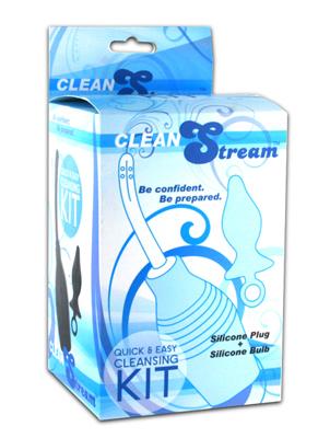 Clean Stream Essentials Enema Kit Black