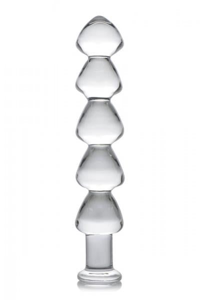 Drops Anal Links Glass Dildo Clear