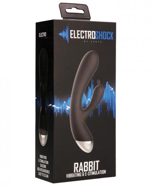 Electroshock E-Stimulation Rabbit Vibrator Black