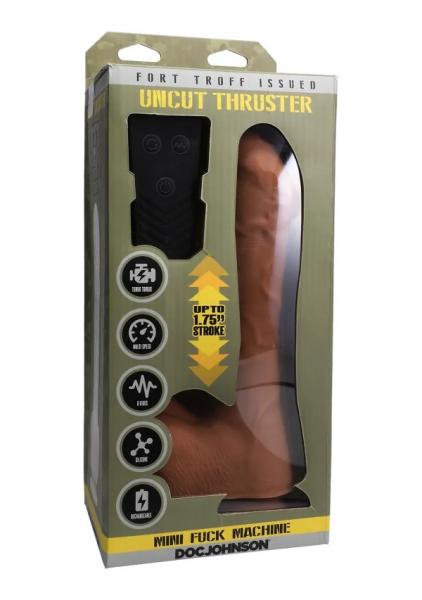 Fort Troff Uncut Thruster Mini Fuck Machine Rechargeable Remote-controlled Silicone 8.5 In. Thrustin